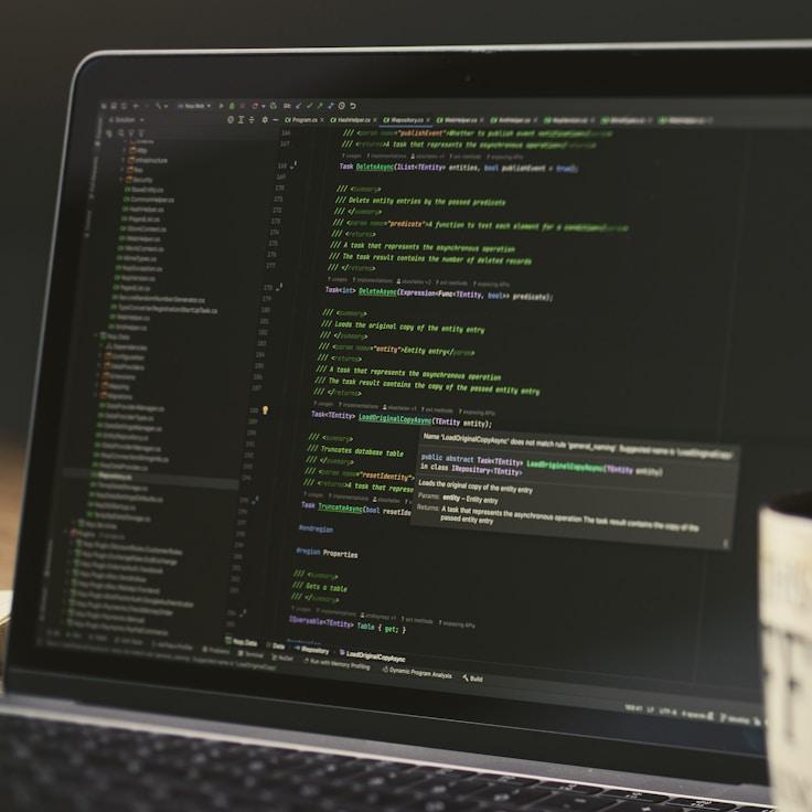Mobile app development process showing collaborative team environment
